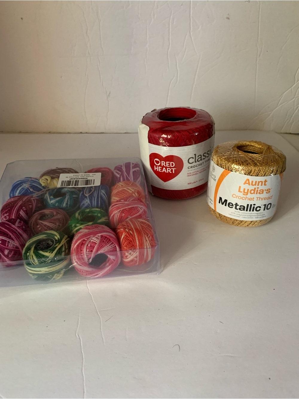 Aunt Lydia's Metallic 10 Crochet Thread in Gold Crochet Thread Bundle